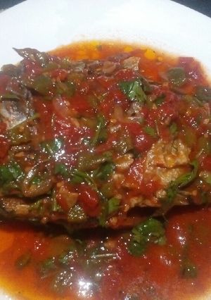 A picture of Wet fry fish.