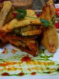 Tricolour Bread pakora