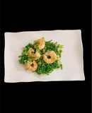 Tôm xào hoa thiên lý