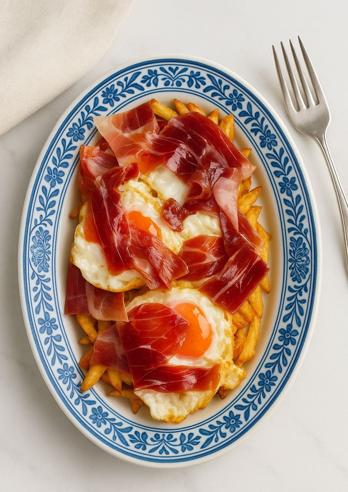 Una foto de Huevos Rotos con Jamón 🍳