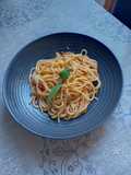Spaghetti mit Tomatenpesto
