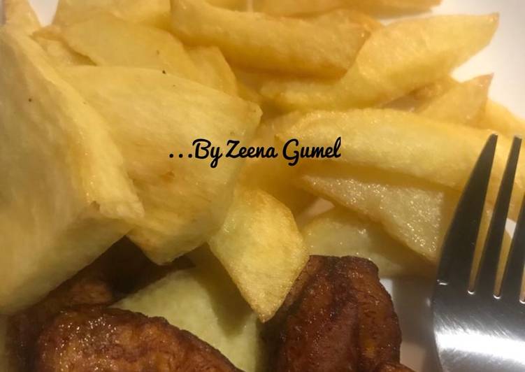 Steps to Make Award-winning Fried Yam, Plantain And Potatoes