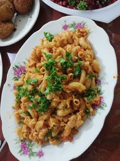 صورة لوصفة معكرونة على الطريقة التركية