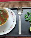 Beetroot, coriander and lemon soup