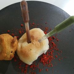 Stuffed bread with potatoes filing.. A picture of Stuffed bread with potatoes filing...