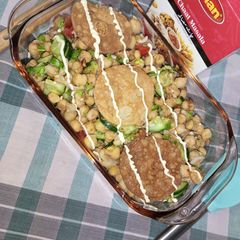 A picture of Spicy chana chaat.