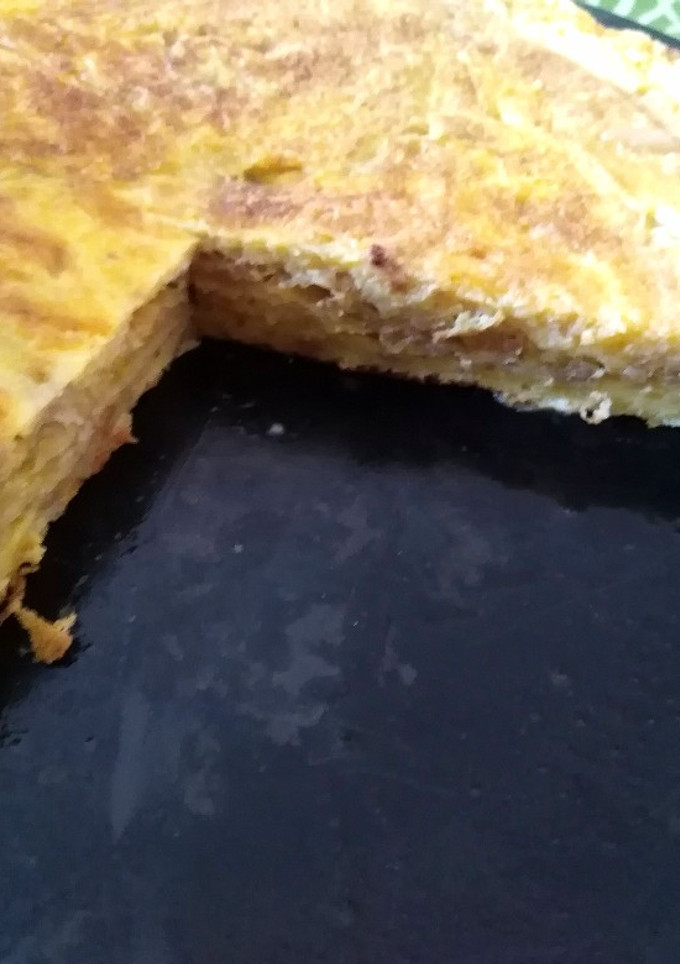 Una foto de Tortilla con patatas fritas de bolsa