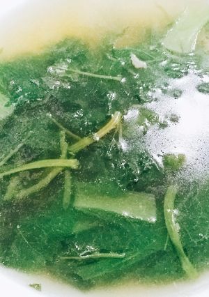 Hình của món Canh cải nấu tôm.