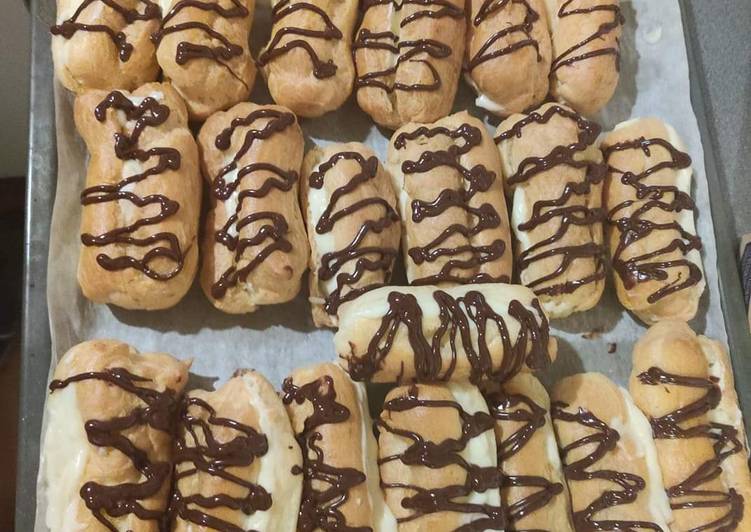 Vaníliás éclair fánk