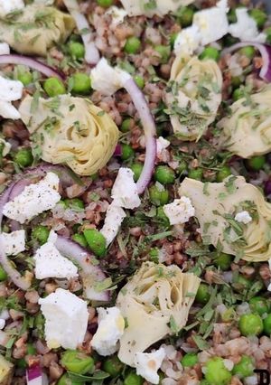 Une photo de Taboulé de Kasha aux Légumes de Printemps