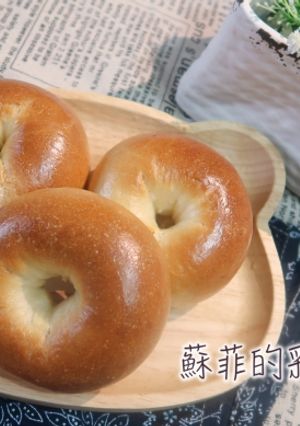 『原味鮮奶小貝果』簡單又可愛的早餐、點心 的食譜成品照片
