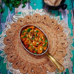 A picture of Soya Chaap Masala.