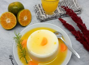 Foto resep Puding Susu Saus Jeruk