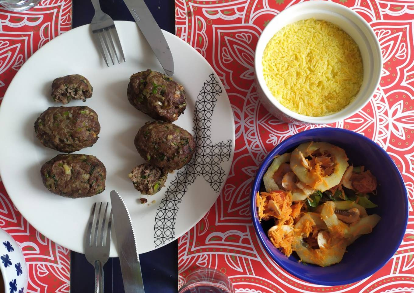 Albóndigas de carne al cilantro