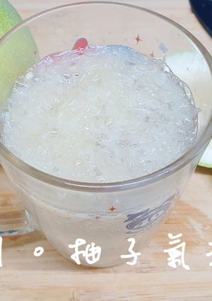 「柚子氣泡飲」夏天高纖清爽飲料 的食譜成品照片