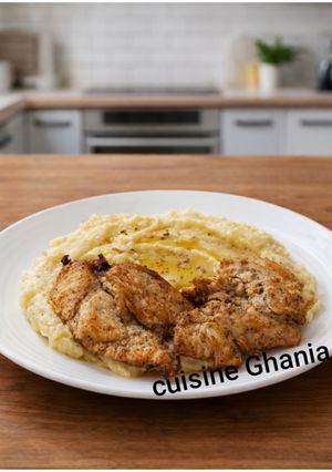 صورة لوصفة بطاطا مهروسة بالإسكالوب
