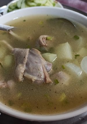 Hình của món Canh vịt hầm lục cục.