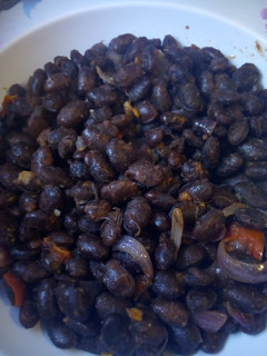A picture of Njahe dry fried (black beans)#localfoodcontest Nairobi east.