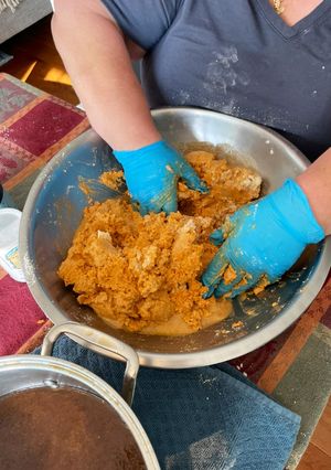 A picture of Masa for Tamales.
