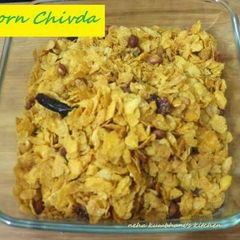 A picture of Cornflakes chivda.