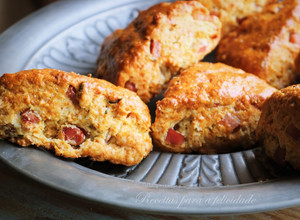 Foto de Scones de Bacon e Queijo Cheddar
