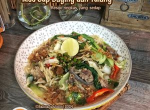 Gambar Mee Sup Daging dan Tulang