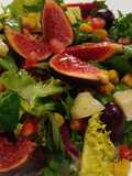 Ensalada con higos y granada