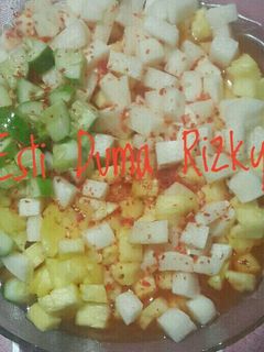 Foto resep Asinan buah sederhana