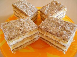 Habos-diós szelet recept fotója
