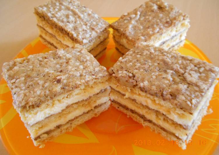 Habos-diós szelet