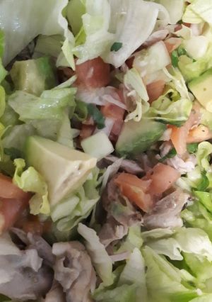 Una foto de Ensalada yucateca de salpicón de carne a la naranja agria