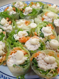 A picture of Chicken Breast Salad Rolls.