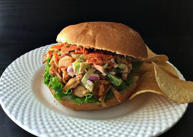 Jackfruit Burgers with Zucchini-Carrot Slaw