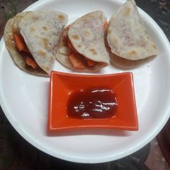 A picture of Vegetable tacos(vegetable tacos recipe in english).