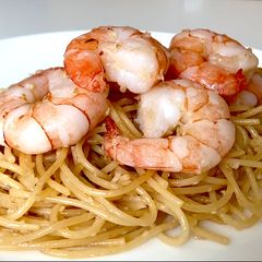 Garlic Shrimp Pasta A picture of Garlic Shrimp Pasta.