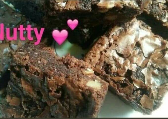 Chocolate Walnut Fudge Brownies😋🍫