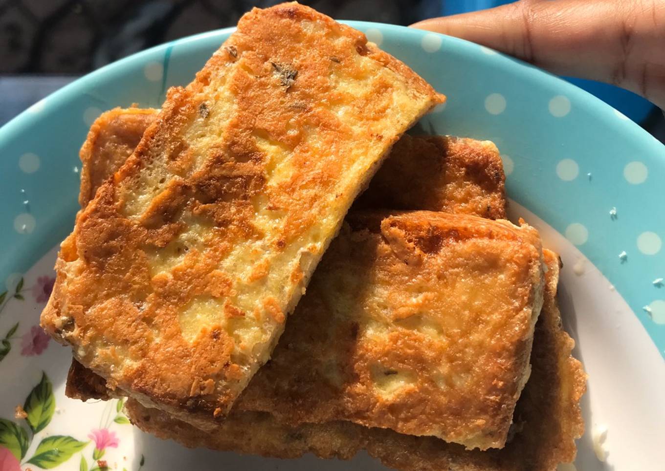 Roti goreng telur keju Snack sehat simple untuk keluarga