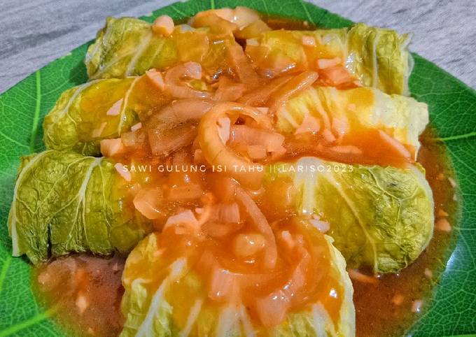 Resep Sawi Putih Gulung Isi Tahu Oleh Resintaw Cookpad