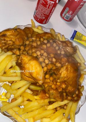 Une photo de Poulet sauce pois chiche