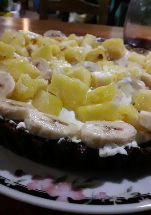 Una foto de Tarta frutal con base crocante