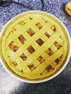 Una foto de Kuchen de Manzana
