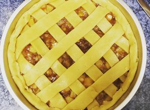 Una foto de Kuchen de Manzana