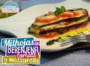 Foto principal de Milhojas de tomate, mozzarella y berenjena
