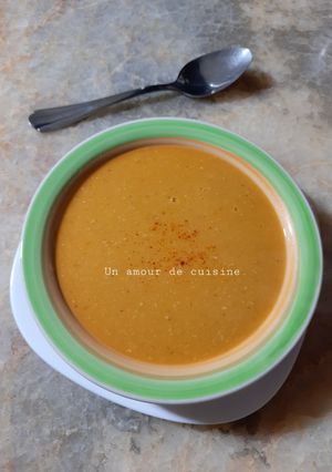 Une photo de Soupe de lentilles corail 🥣