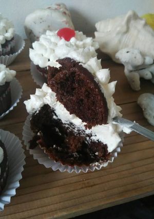 Foto resep Heavenly homemade chocolate cupcakes