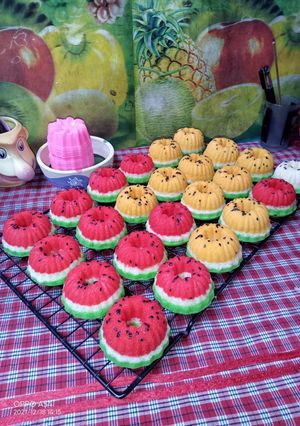 Foto resep Bolu kukus semangka