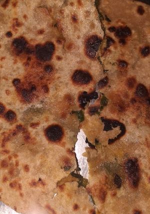 A picture of Onion Paratha.