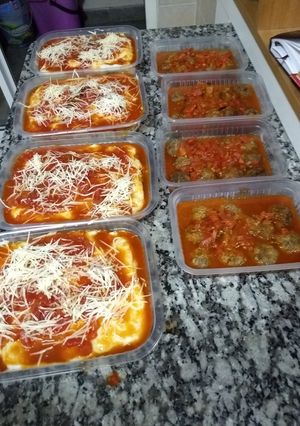 Una foto de Canelones de carne y espinaca con masa integral 🤔
