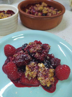 Φωτογραφία της συνταγής Light Crumble με κόκκινα φρούτα!
