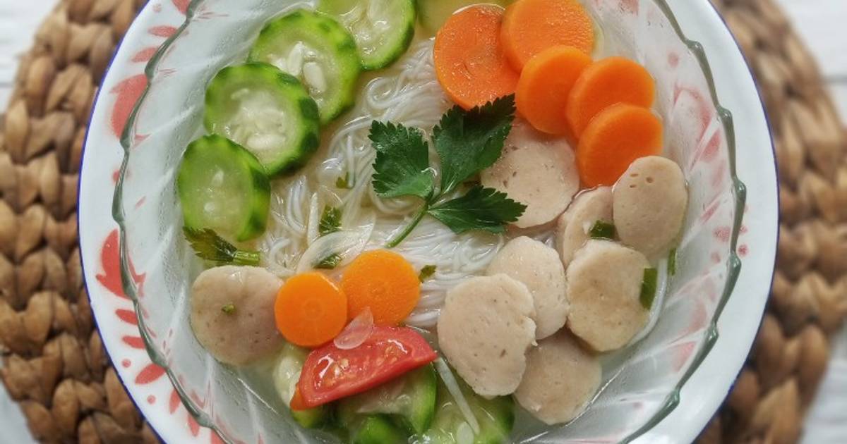 Resep Sup Oyong Soun Bakso Oleh Meieka Cookpad